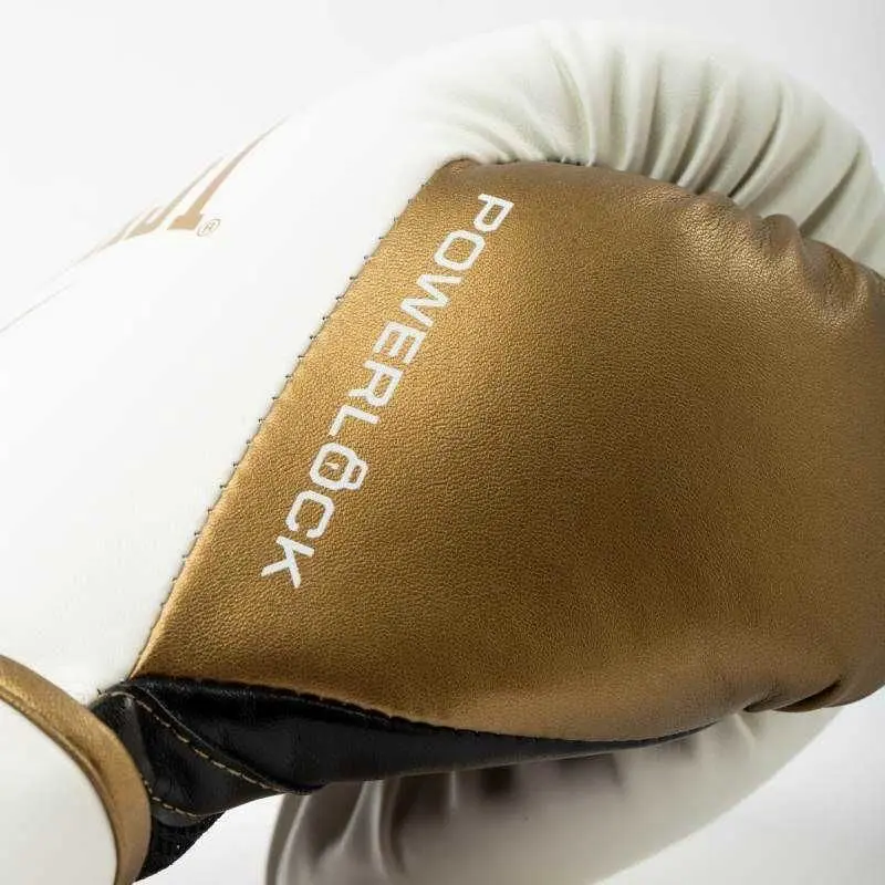 Боксерські рукавиці Everlast POWERLOCK 2R TRAINING GLOVE білий, золотий 12 унцій (P00003049) — фото 4