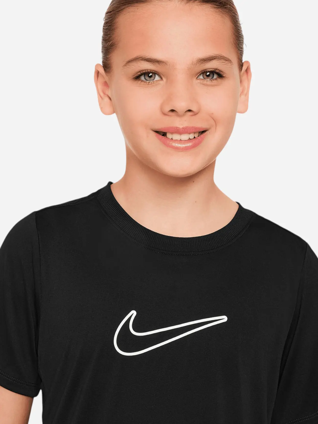 Футболка підліткова Nike One Fitted Dri-Fit Short-Sleeve Top (FZ5600-010) — фото 5