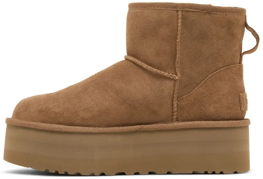Уггі жіночі UGG Wmns Classic Mini Platform Boot 'Chestnut' — фото 5