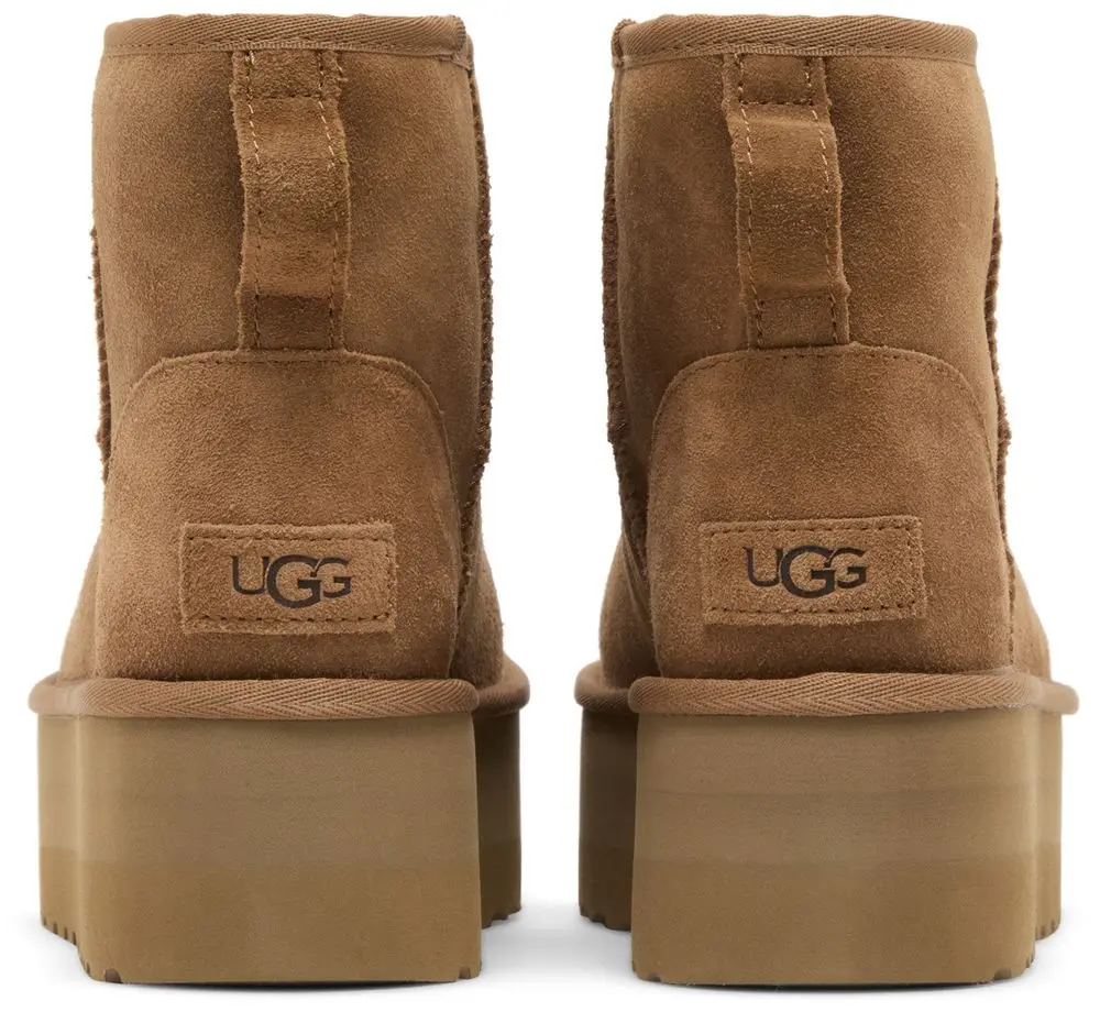 Уггі жіночі UGG Wmns Classic Mini Platform Boot 'Chestnut' — фото 6