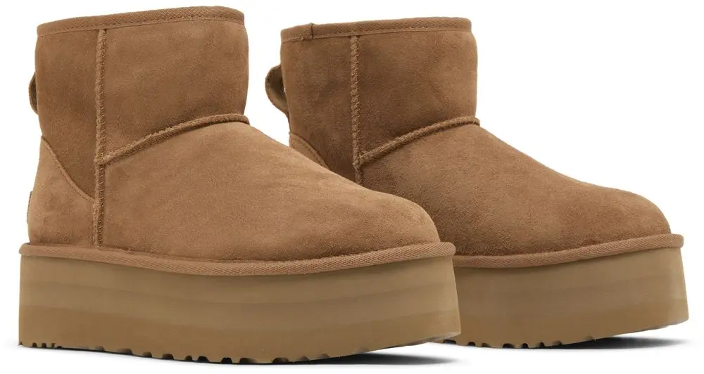 Уггі жіночі UGG Wmns Classic Mini Platform Boot 'Chestnut' — фото 7